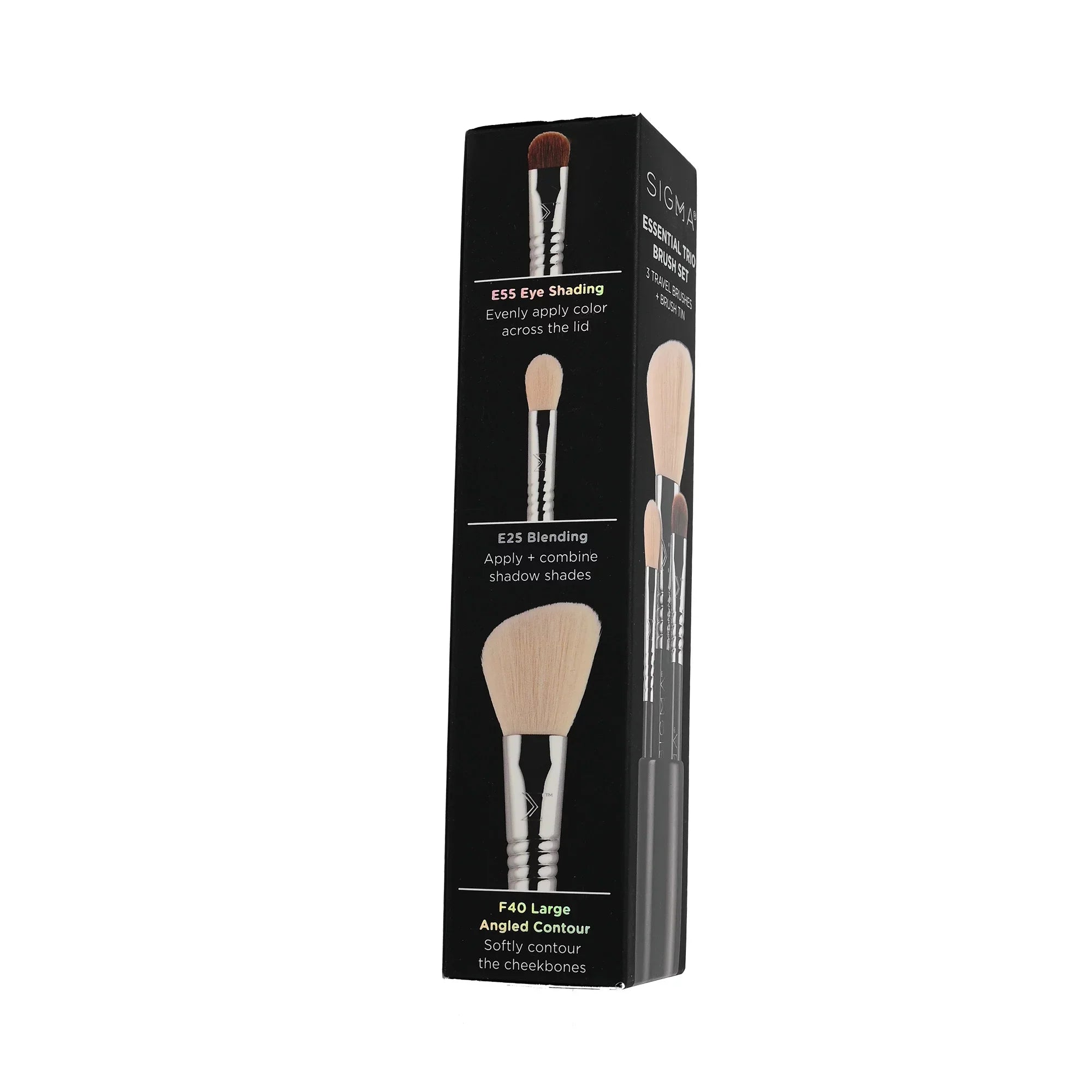 Sizeigma Beauty ETBSize01 - Essential Trio Brush Sizeet - Black