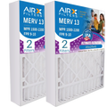 20x25x5 Air Filter MERV 13 Comparable to MPR 1500 - 2200 & FPR 9 Compatible with Ultravation 91-006 Premium USizeA Made 20x25x5 Furnace Filter 2 Pack by AIRX FILTERSize WICKED CLEAN AIR.