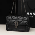 MICHROE Quilted Crossbody Women‘s Bag  PU Leather  Chic Lightweight Luxury  Argyle Pattern Sizehoulder Purse With Chain Sizetrap