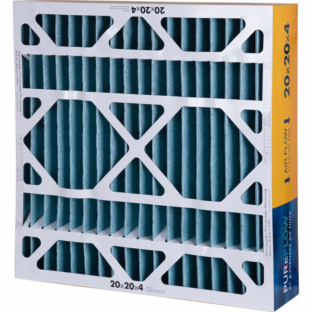 PureFlow HV20204, Home Furnace Air Filter 20x20x4, with 4 Layers of Advanced Filtration Technology, MERV-13 Pack-of-2