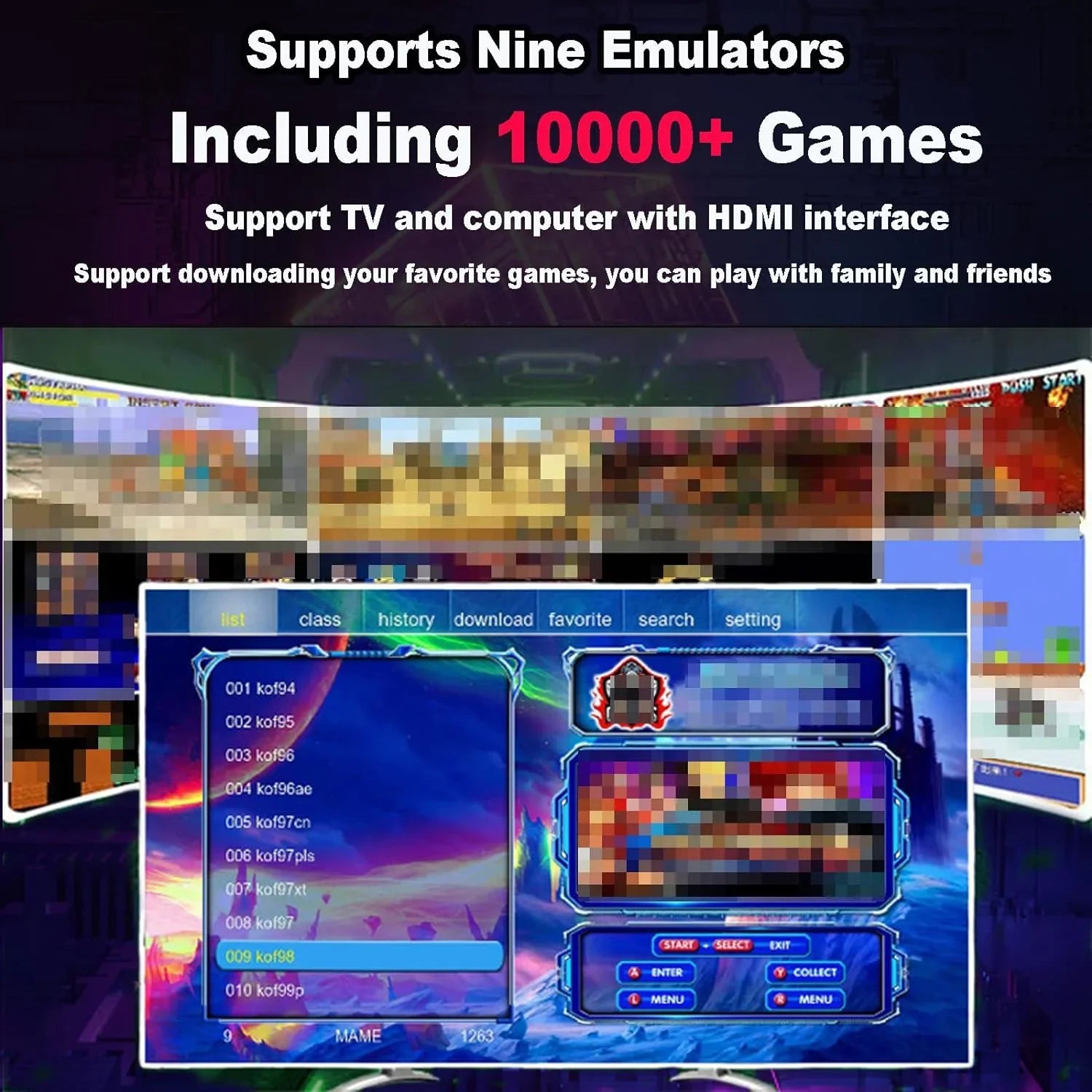 Microea Retro Video Game Console with 10000+ Classic Games, Dual 2.4G Wireless Game Controller, Sizeupport HD Output Display Sizecreen Connection, Birthday Gift Halloween