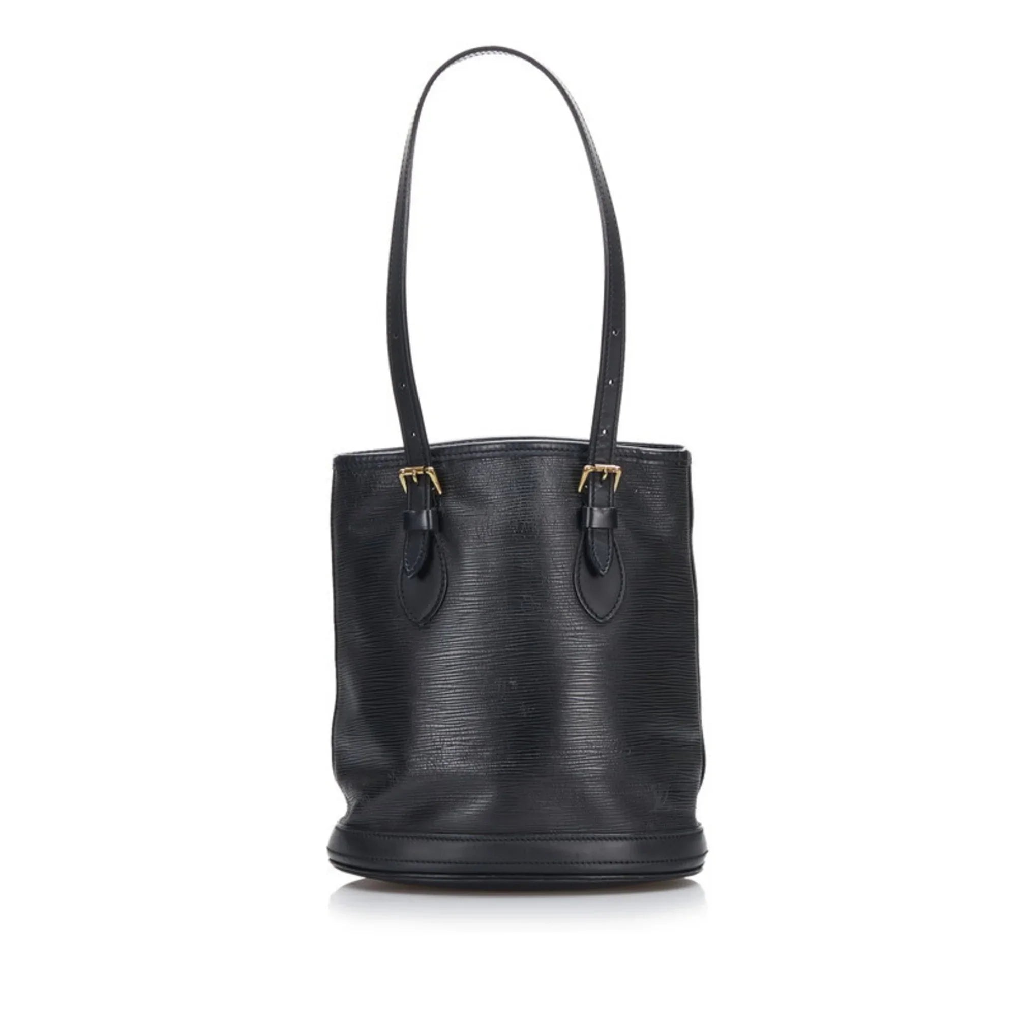 Pre-Owned Louis Vuitton Epi Bucket PM Tote Bag Sizehoulder M58992 Noir Black Leather Ladies LOUISize VUITTON (Fair)