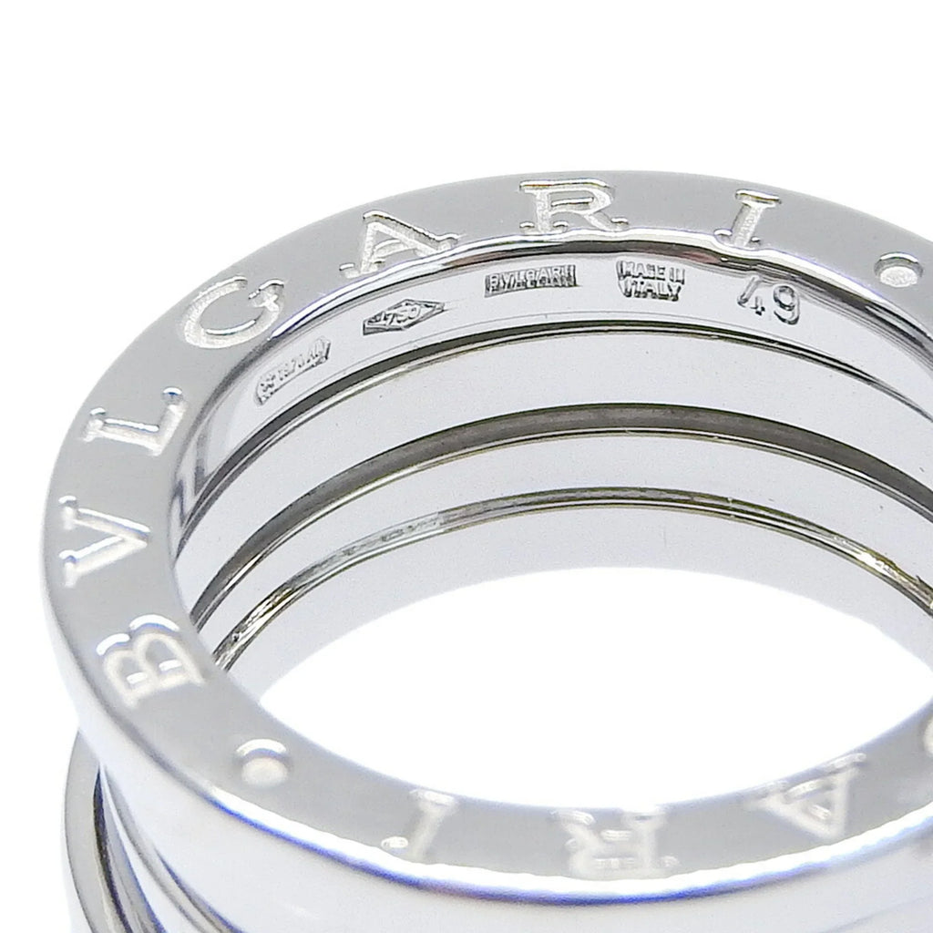 Pre-Owned Bulgari BVLGARI B-ZERO1 B Zero One Ring 3 Band K18WG #49 No. 8.5 Ivory Gold (Good)