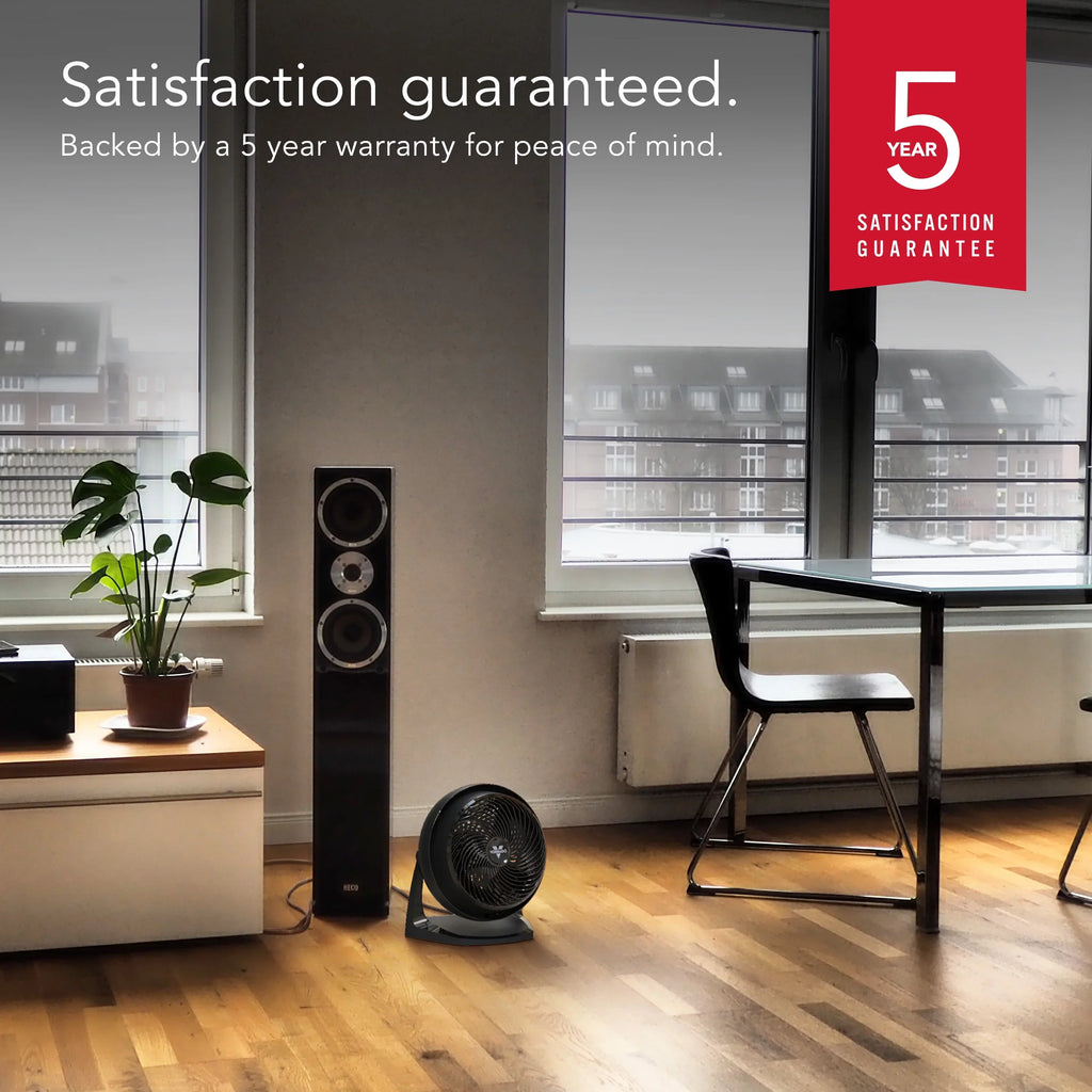 Vornado 62 Whole Room Air Circulator Floor Fan, 13", Black (New)