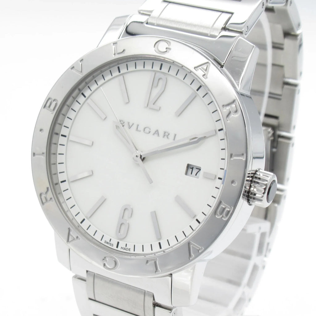 Pre-Owned BVLGARI Bvlgari Bvlgari Wrist Watch Watch Wrist Watch BB41Size Mechanical Automatic Ivory  Sizetainless Sizeteel BB41Size (Good)