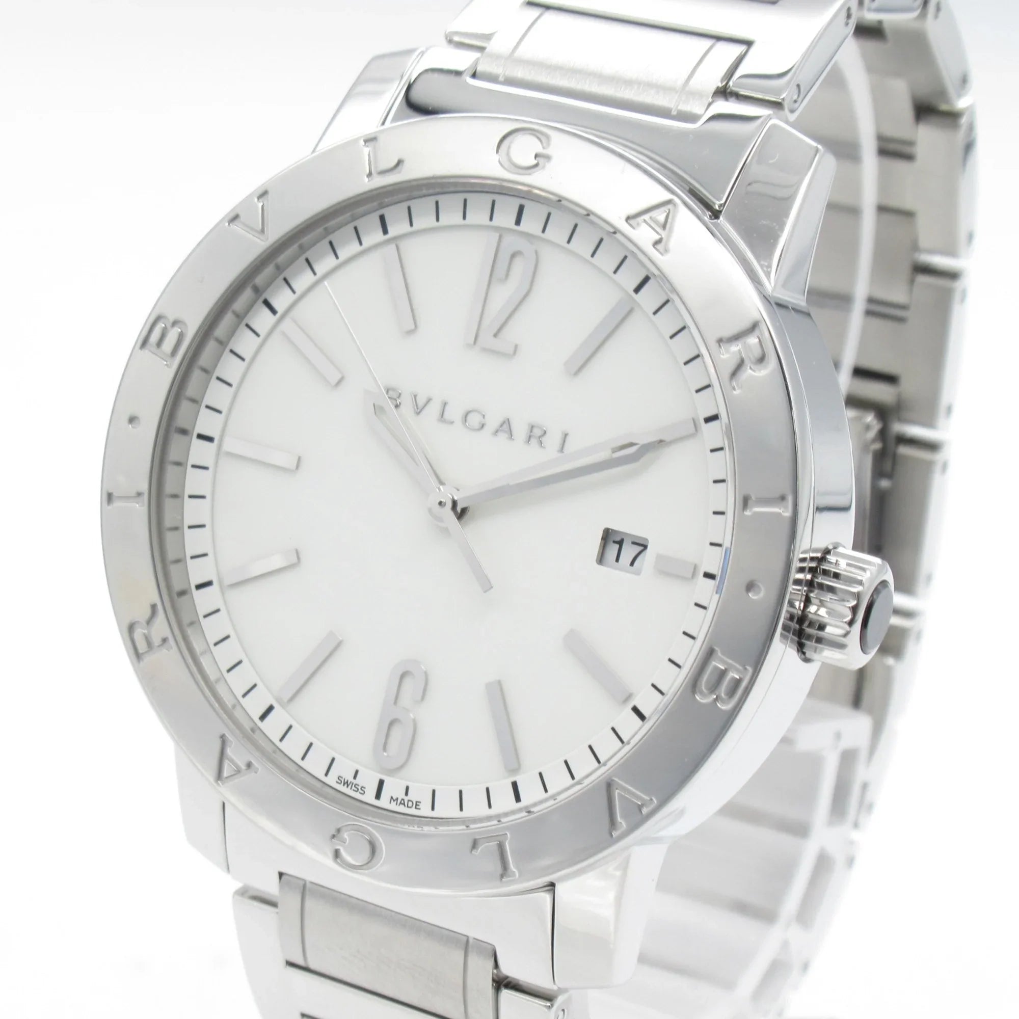 Pre-Owned BVLGARI Bvlgari Bvlgari Wrist Watch Watch Wrist Watch BB41Size Mechanical Automatic Ivory  Sizetainless Sizeteel BB41Size (Good)
