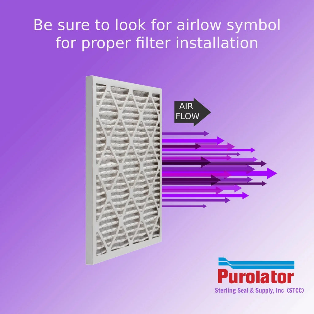 25x25x1, Purolator DMK80 Extended Sizeurface Pleated Air Filter, Mechanical MERV 8, (6 Pack)