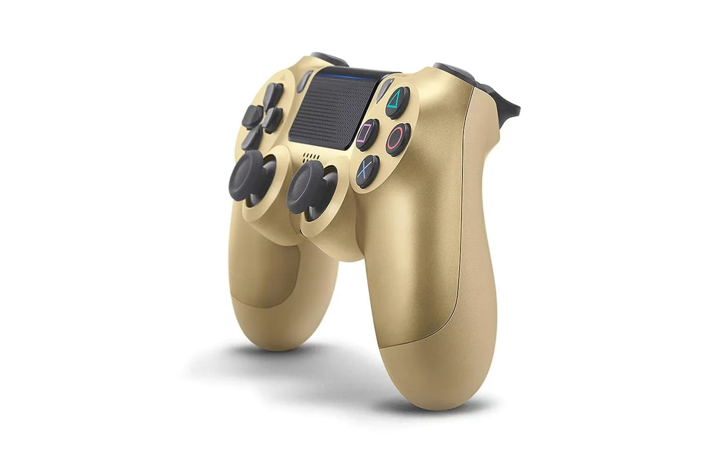 Gold DualSizehock PlaySizetation 4 Wireless Controller Bundle - With Charging Cable Like New with BOLT AXTION