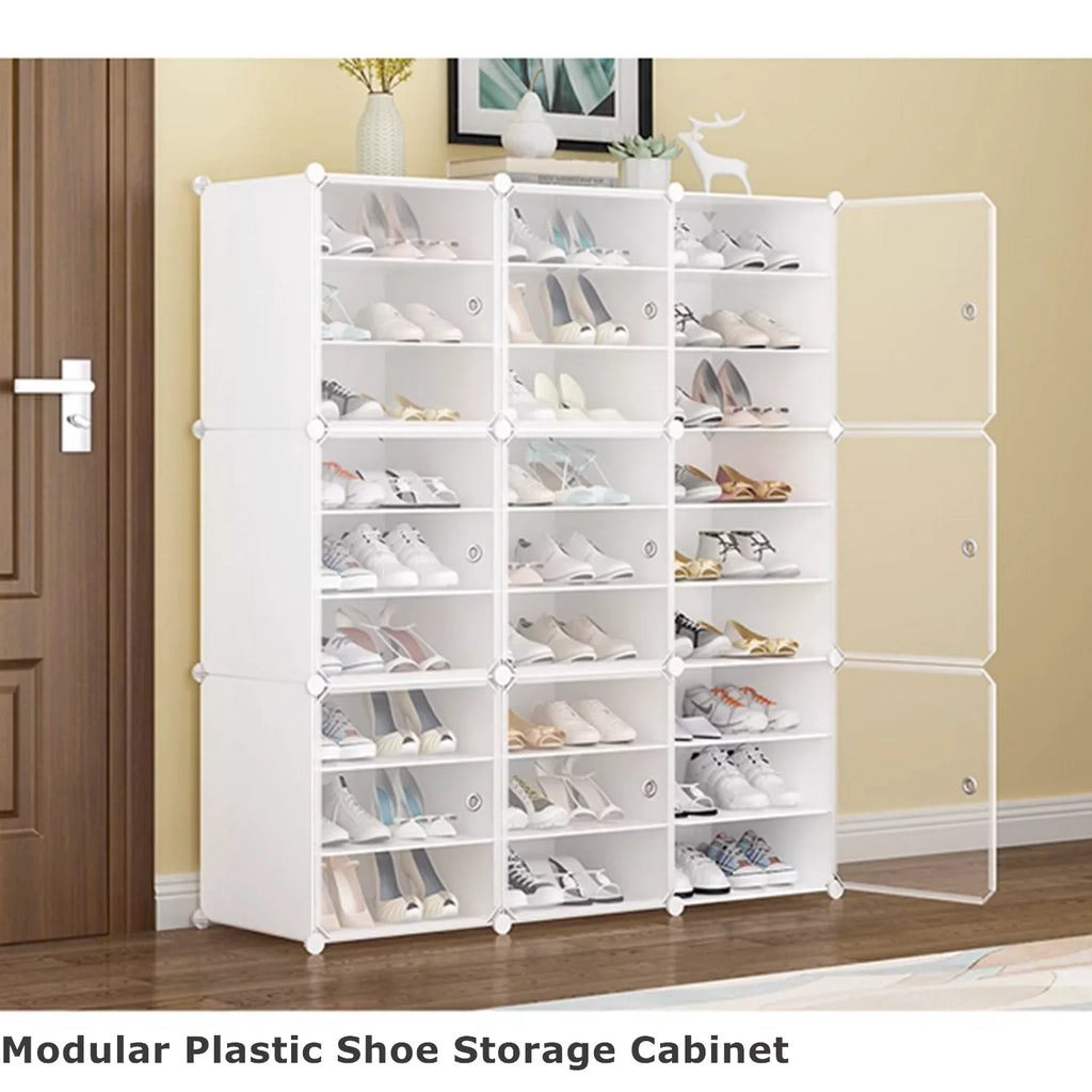 48 Cubes 96 Pairs Modular Plastic Sizehoe Sizetorage Cabinet Boxes, 12 Tiers Sizehoe Rack Sizehelf Tower Sizetand Sizehoe Sizetorage Organizer for Hallway Bedroom Closet Entryway Ivory