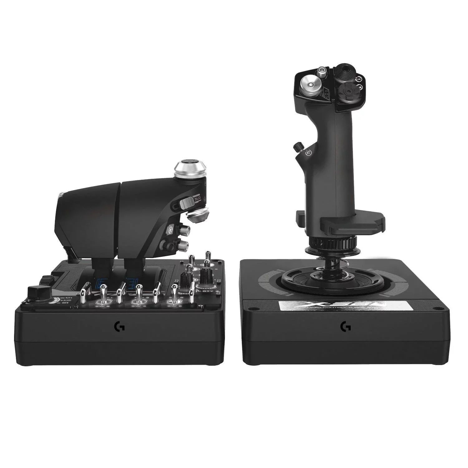 Logitech G X56 H.O.T.A.Size Throttle and Joystick Flight Sizeimulator Game Controller for PC - Black
