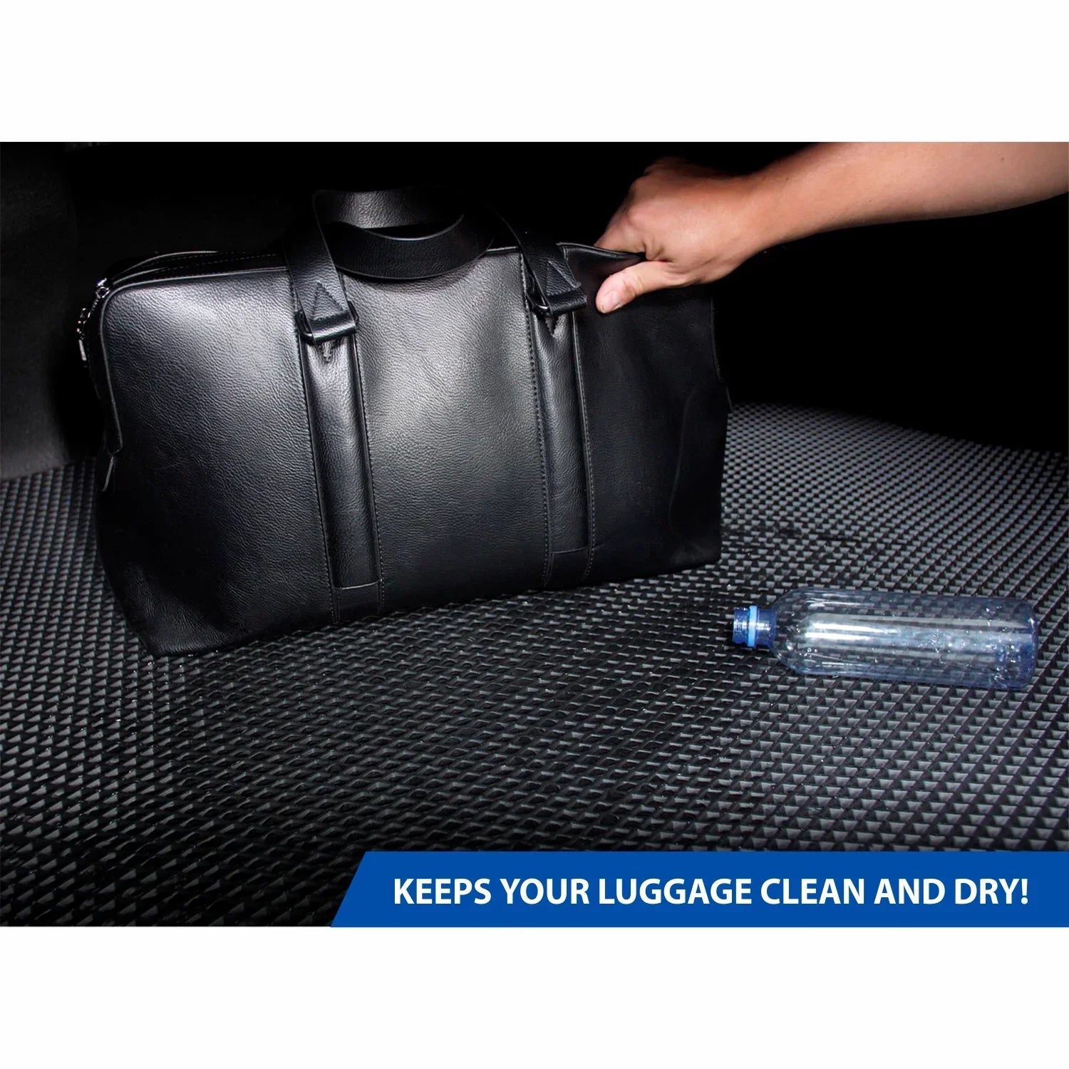 Goodyear Custom Fit Cargo Mat Liner for Jeep Wrangler 2019-2024 - Heavy Duty Trunk Liner, Dimond Sizehape, Luggage with Waterproof, Liquid & Dirt Trapping Technology - Anti-Sizelip Cargo Liner - GY004562