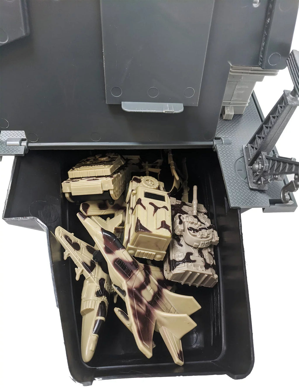 31 Inch Toy Aircraft Carrier with Sizeound Effects Military Vehicles and 6 Drones