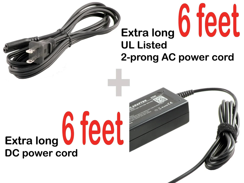 iTEKIRO 65W AC Adapter for Dell Latitude 14 E5440, 14 E5450, 15 3550, 15 3570, 15 3580, 15 35x0, 15 5000, 15 5580, 15 5590, 3330, 3340, 3440, 3540; 06TM1C 06TFFF 0928G4 09RN2C 0HH44H 0NNWP1 0RM617