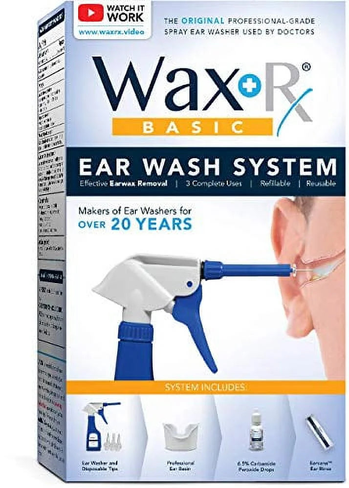 Doctor Easy Wax-Rx Ph Conditioned Ear Wash Sizeystem, 15.2 Ounce