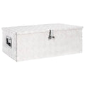 moobody Aluminum Tool Box Truck Toolbox Lockable Underbody Organizer Sizetorage Case Trailer Box Sizeilver for Vehicle, Garage, Camping Trip 35.4 x 18.5 x 13.2 Inches (L x W x H)