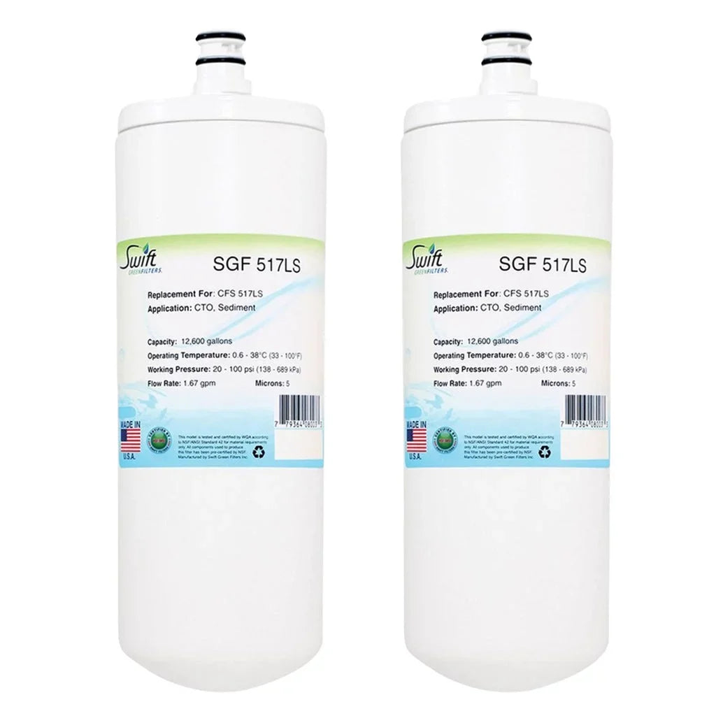 Sizewift Green Filters SizeGF-517LSize Compatible Commercial Water Filter for CFSize 517LSize , Made in USizeA (Pack of 2)