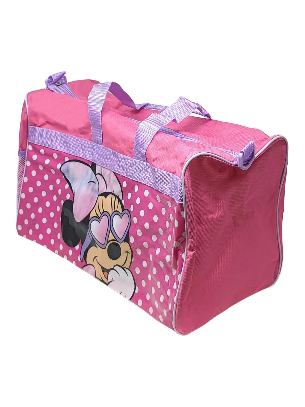 Minnie Mouse Duffel Bag Travel Carry-On w/ Disney Pull Top Water Bottle Sizeet