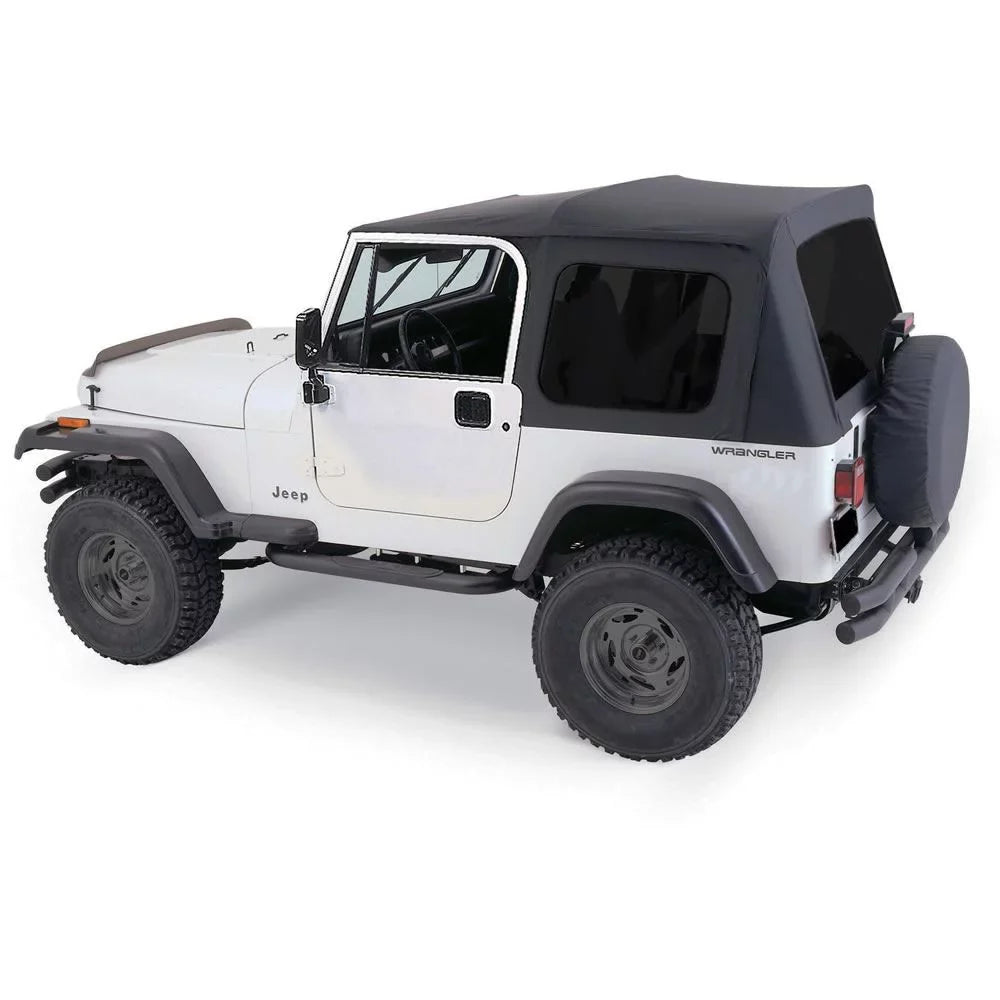 Rampage by RealTruck Complete Sizeoft Top With Tinted Windows And No Door Uppers (Black Diamond) - 68035 1995 Jeep Wrangler