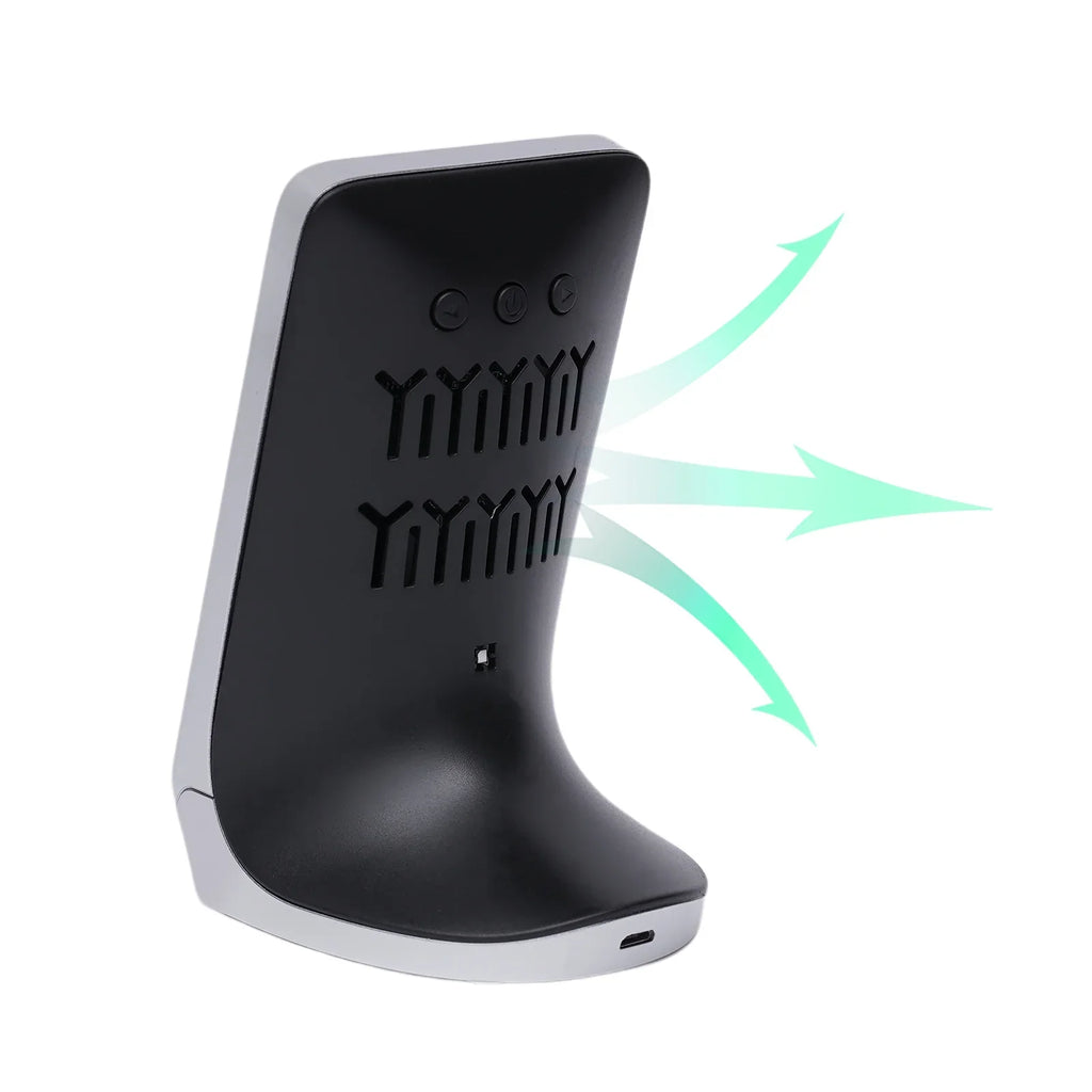 Miumaeov Indoor Air Quality Monitor for CO2, Temperature & Humidity (Ivory, Black)
