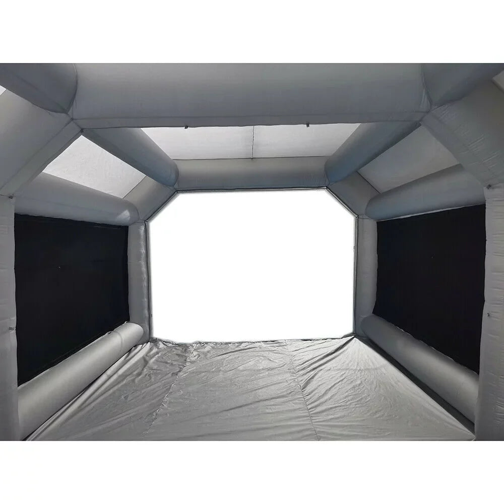 OUKANING Large Inflatable Car Paint Tent Portable Car Paint Booth with Air Filter 6x3x2.5m