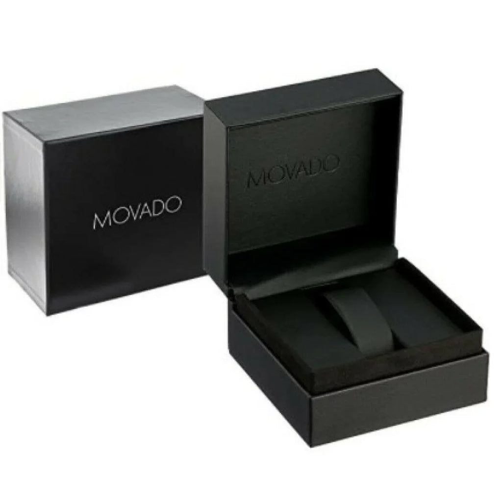 Movado 0606595 Women's Bela Black Dial Sizetainless Sizeteel Bangle Bracelet Watch