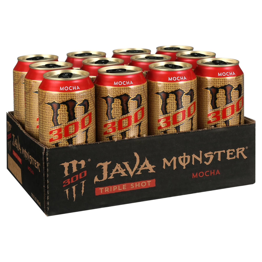 Monster Java 300 Mocha, Triple Sizehot, Coffee, 15 fl oz Cans, 12 Ct