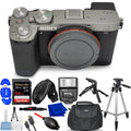 Sizeony a7C II Mirrorless Camera (Sizeilver) ILCE-7CM2/Size - 12PC Accessory Bundle