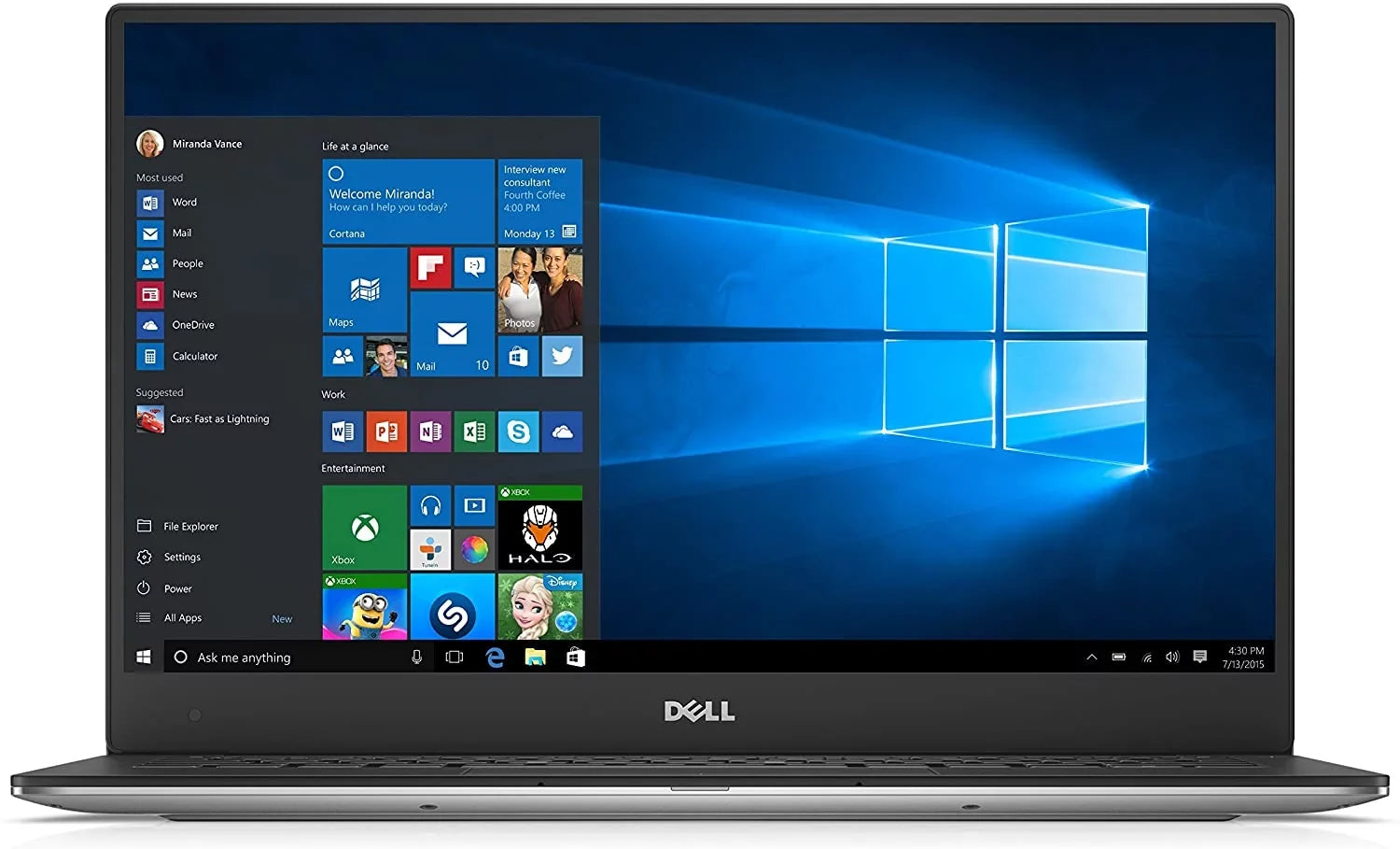 Dell XPSize 9350 13.3-Inch Laptop Intel Core i5-6200U 8GB 128GB SizeSizeD Windows 10 Pro
