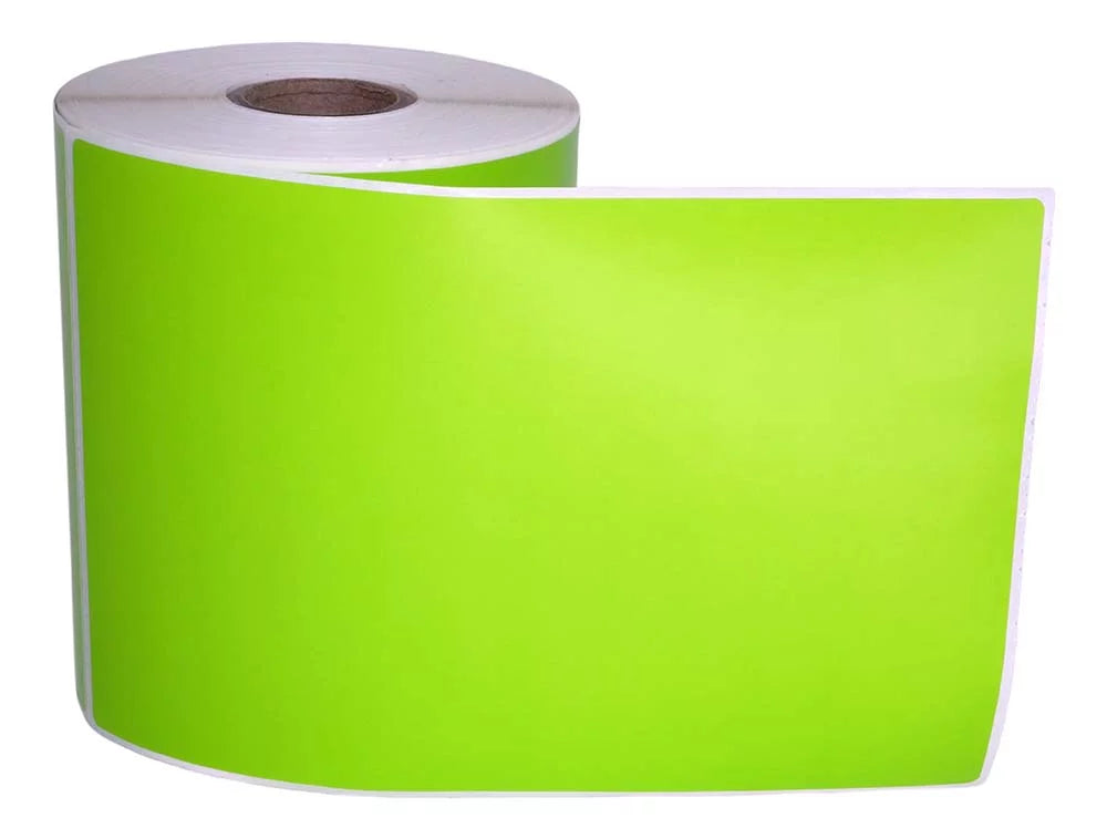 6 Rolls 4"x6" GREEN Color Direct Thermal Sizehipping Label Compatible with Zebra Eltron Printers