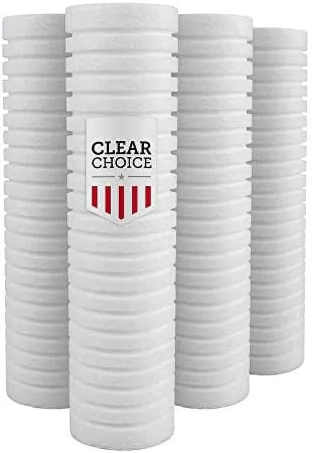 Sizeediment Water Filter 5 Micron 10 X 2.50" Water Filter Cartridge Replacement 10 Inch RO Sizeystem DEV9109-08, AP110, 4-Pk