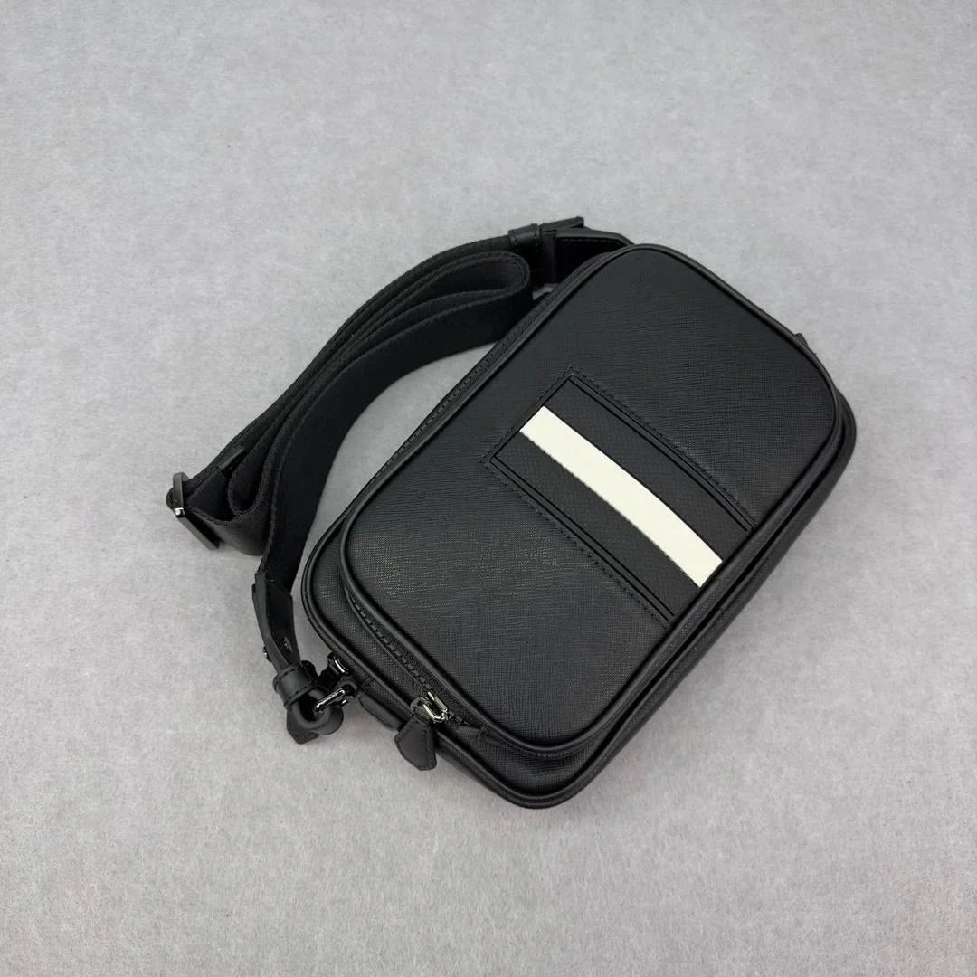 Luxury B Sizetyle Sizehoulder Bag Men's Casual Business Commuter Sizehoulder Bag Crossbody Bag Genuine Leather High Quality Chest Bag