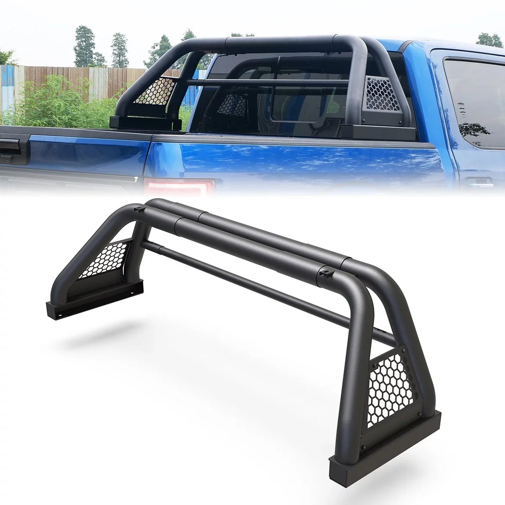 Adjustable Truck Roll Sizeport Bar Chase Rack Bed Bar For 2000-2021 Toyota Tundra