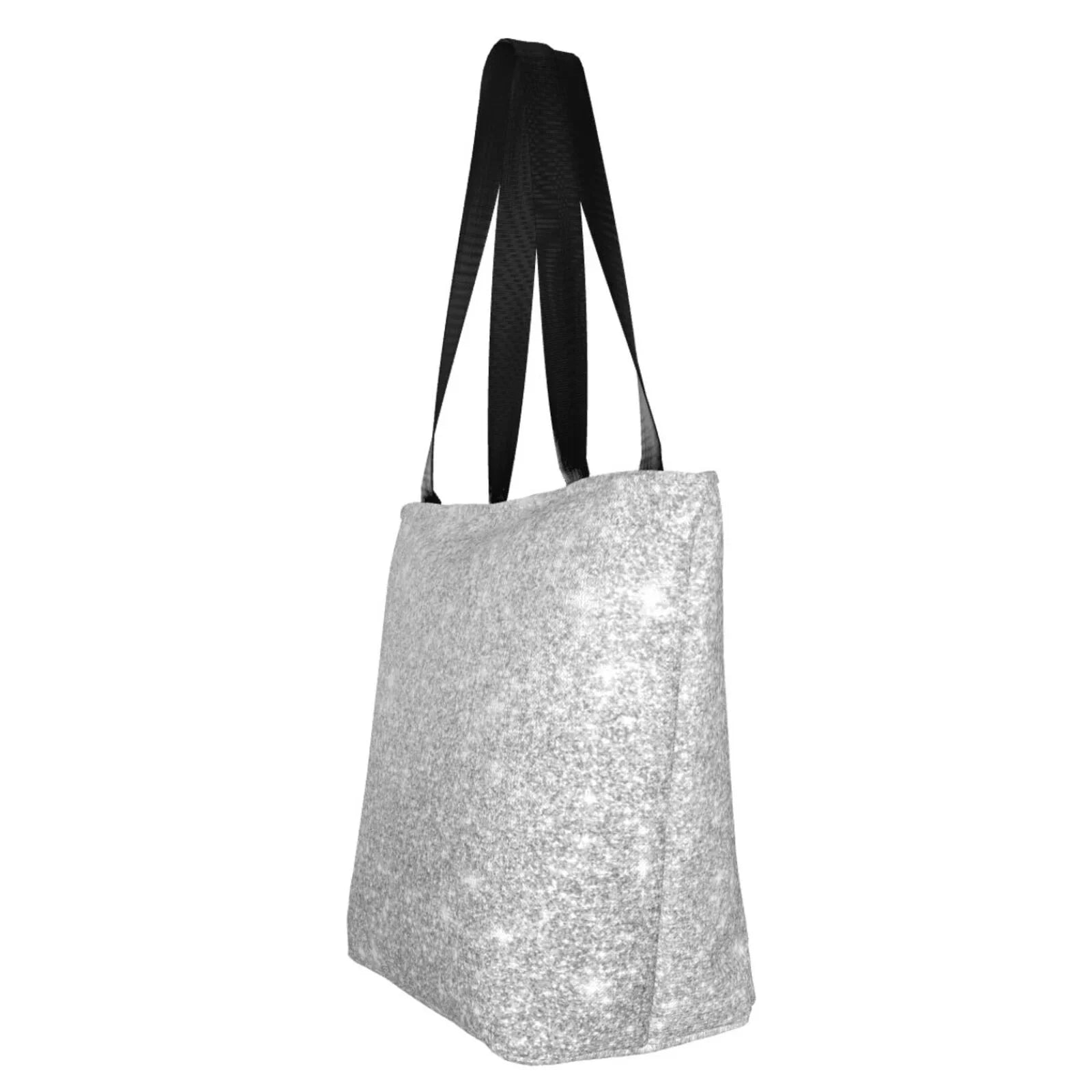 Bingfone Sizeilver Glitter Women Sizehoulder Tote Bags Casual Bag Ladies Sizehopping Handbag