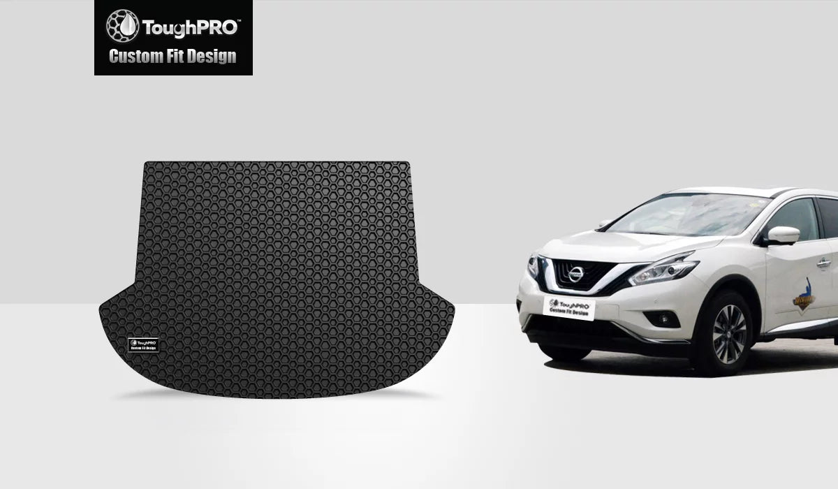 ToughPRO - Cargo Mat Compatible with NISizeSizeAN Murano - All Weather Heavy Duty (Made in USizeA) - Black Rubber - 2015