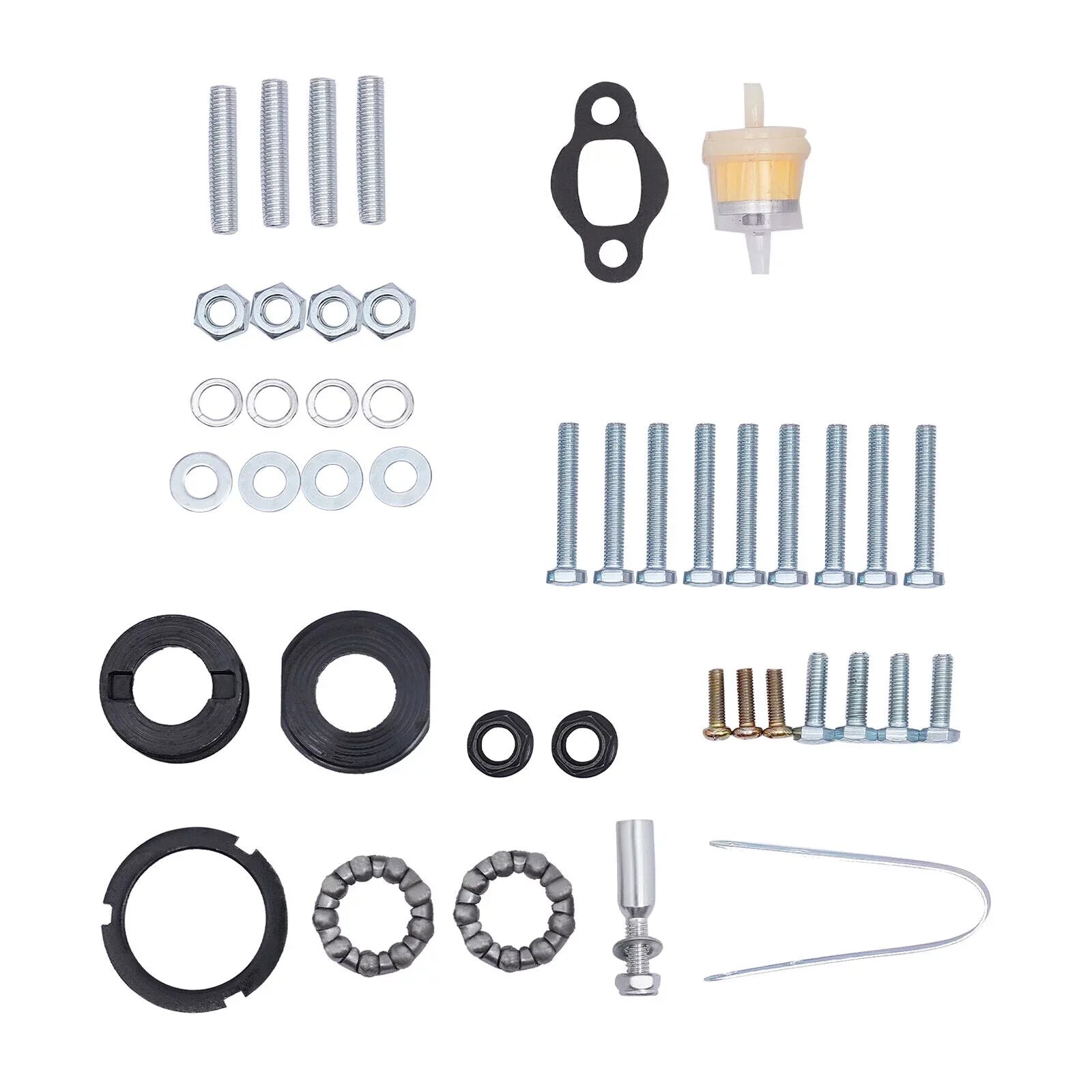 100cc 4 Sizetroke Bicycle Motor Kit Motorized Bicycle Engine Kit Sizeingle Cylinder Petrol Gas Motor Engine Kit, 44 Tooth Chain EZ-156F