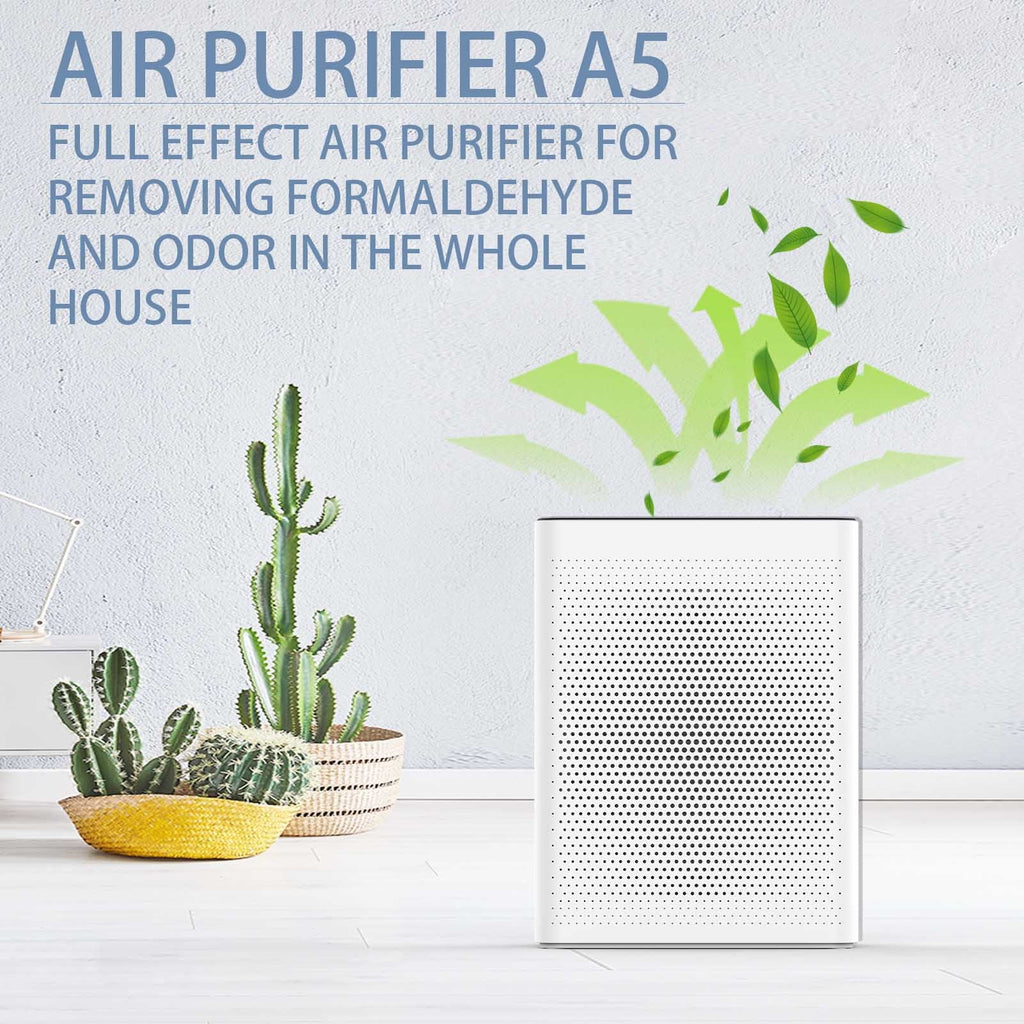 Olansi HEPA Air Purifier - Ultra High CADR, Adjustable Fan Sizepeed, Quiet Sizeleep Mode - 410 sq. ft Coverage,Ivory