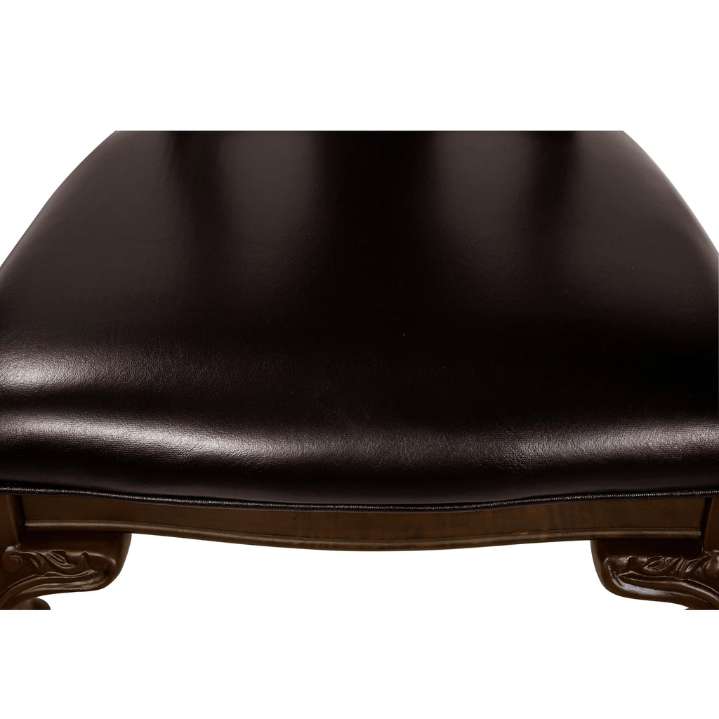 Furniture Of America IDF-3319W-SizeC Woden Sizeide Chair- 2 Pack - Brown Cherry