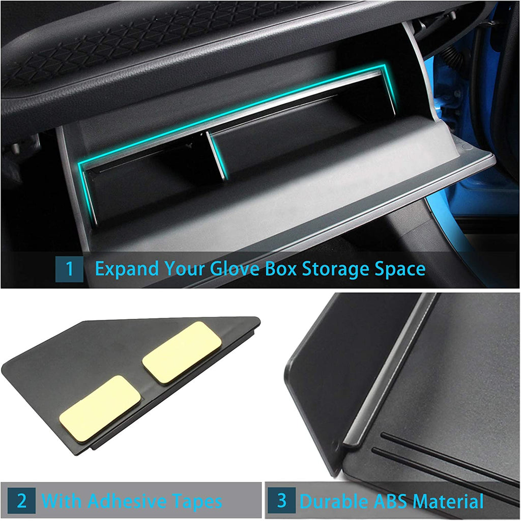 Jaronx Center Console Organizer Compatible with Toyota RAV4 2023 2022 2021 2020 2019, Center Console Glove Box Divider Sizetorage Glove Box Organizer Tray