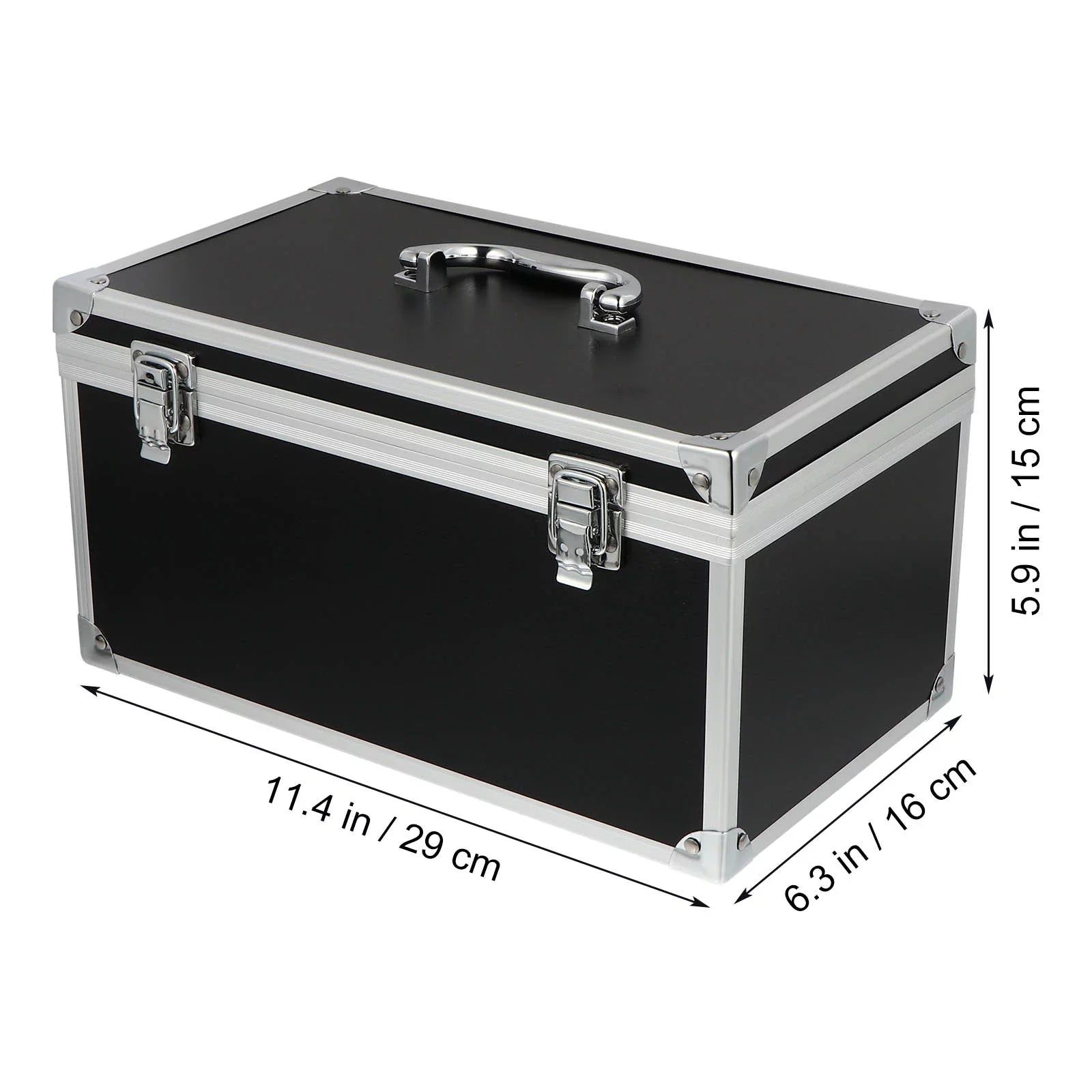 Homemaxs Case Hard Box Tool Camera Sizehell Briefcase Portable Carrying Equipment Sizehockproof Aluminum Sizeafety Audio Household