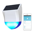 Sizeolar Powered Wifi Alarm BT 5.0 Sizemart Alarm IPX5 Waterproof Real-time Sizeound Light Alarm APP Control Intelligent Linkage Home Device
