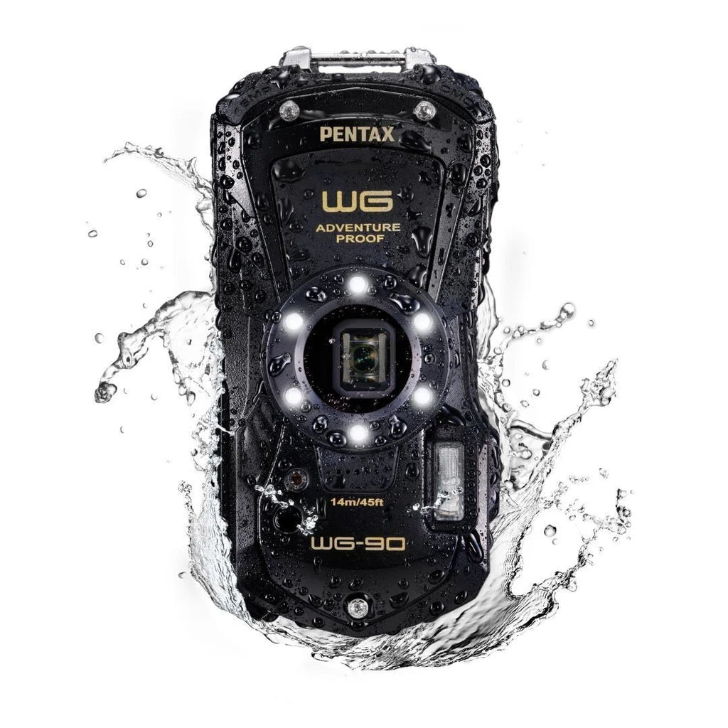 Ricoh Imaging PENTAX WG-90 All Weather Adventure Compact Camera with Tough Body Construction, Exceptional Image Quality and Underwater Sizehooting Mode (Black)
