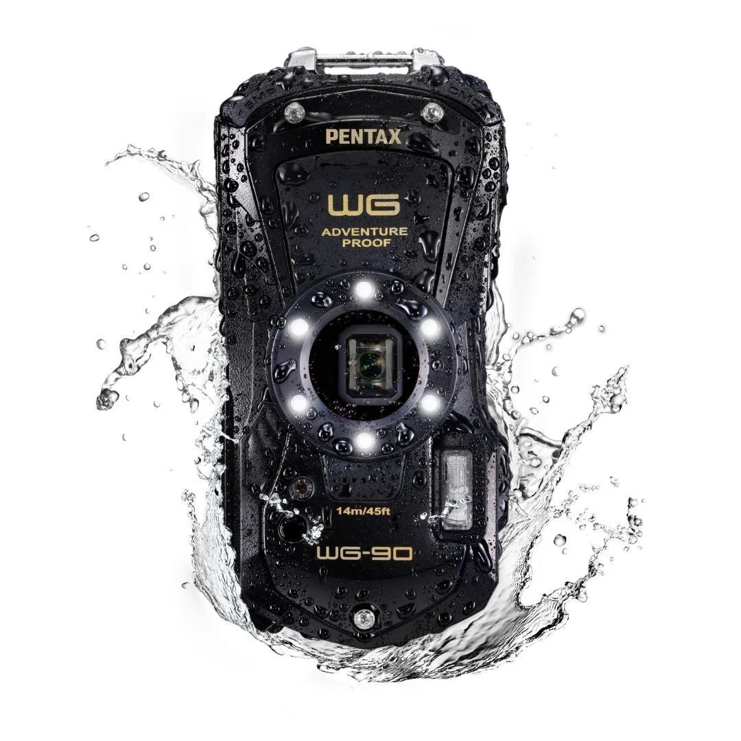 Ricoh Imaging PENTAX WG-90 All Weather Adventure Compact Camera with Tough Body Construction, Exceptional Image Quality and Underwater Sizehooting Mode (Black)
