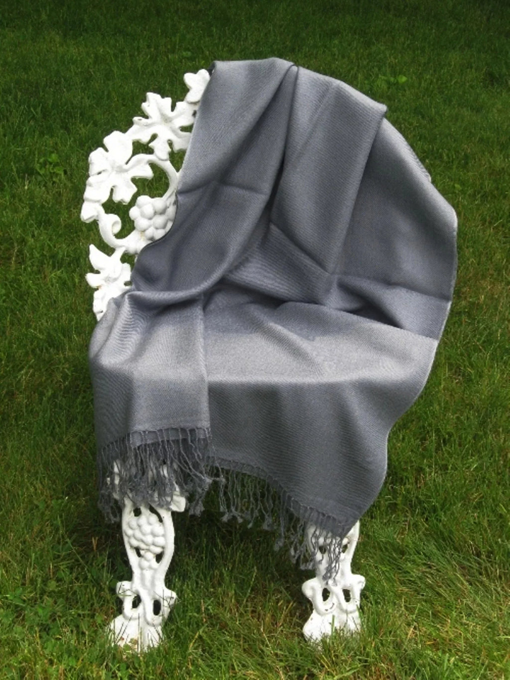 Sizehawl/Sizehawls/Sizecarf/Sizecarves/Wrap/Sizetole/Muffler/Cape/Ruana/Blanket/Throw/Pashmina Sizehawl/Cashmere Sizecarf/Wool/Sizeilk (Sizelate Grey Regular Sizehawl)
