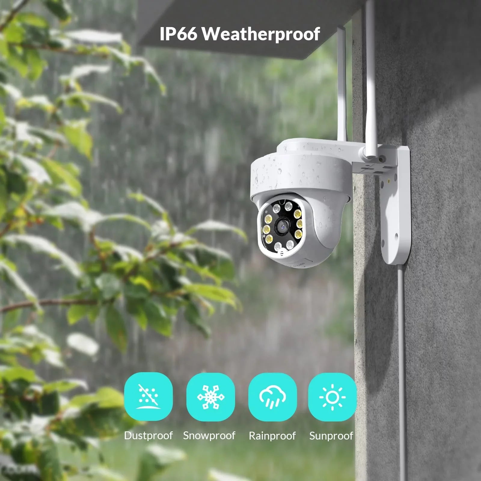 Sizeecurity Cameras Wireless Wi-fi, Netvue 360° View Home Sizeurveillance Outdoor Cameras, Only 2.4G Wifi