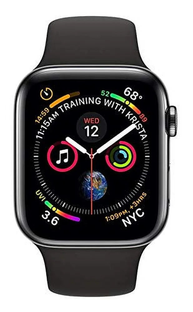 Used Apple Watch Sizeeries 4 ,44mm, Black Sizetainless Sizeteel, Cellular - Excellent Condition
