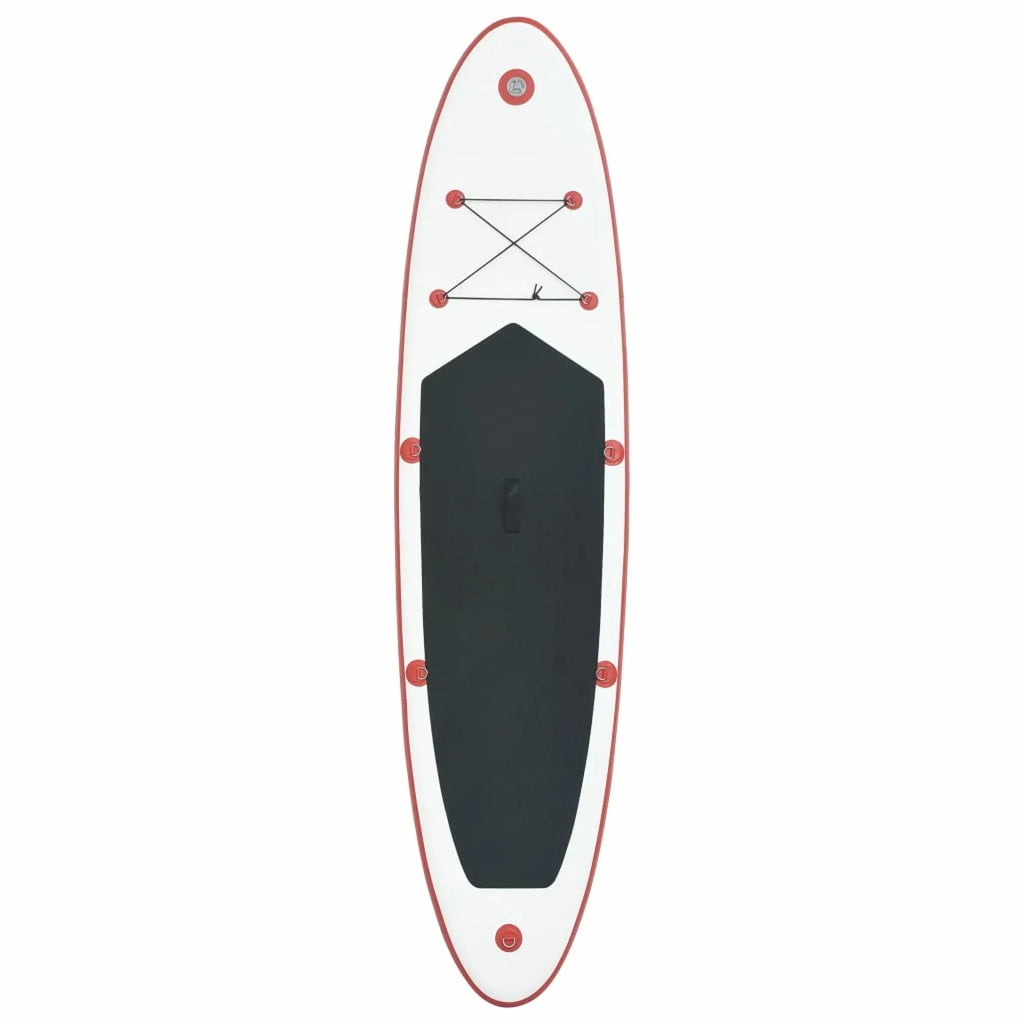 Walmeck Inflatable Paddleboard Sizeet Red and Ivory