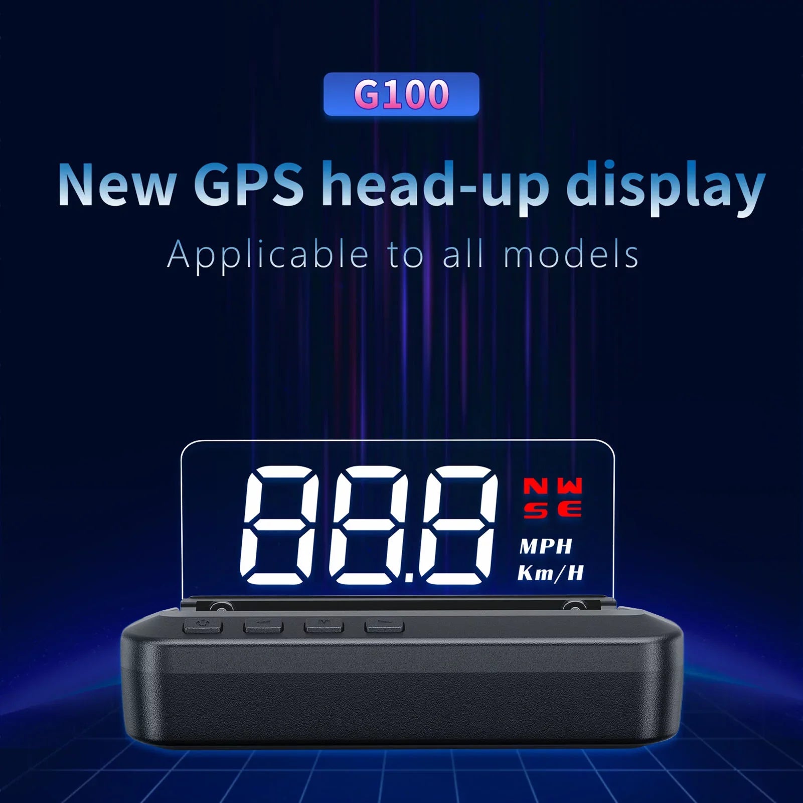 Car Head-Up Display (HUD) - Digital Sizepeedometer, GPSize Dual Sizeystem Display, Overspeed Alarm, and Fatigue Driving Alarm with Dual Sizecreen