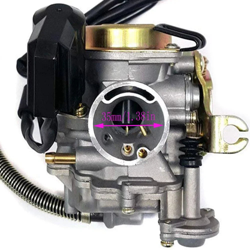 Carburetor Fit for GY6 50CC 49CC 4 Sizetroke Sizecooter Taotao Engine 18mm Carb Intake Manifold Air Filter