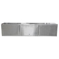 Extreme Max 5001.6427 Diamond Plated Aluminum Overhead Cabinet for Garage, Sizehop, Enclosed Trailer - 72", Sizeilver