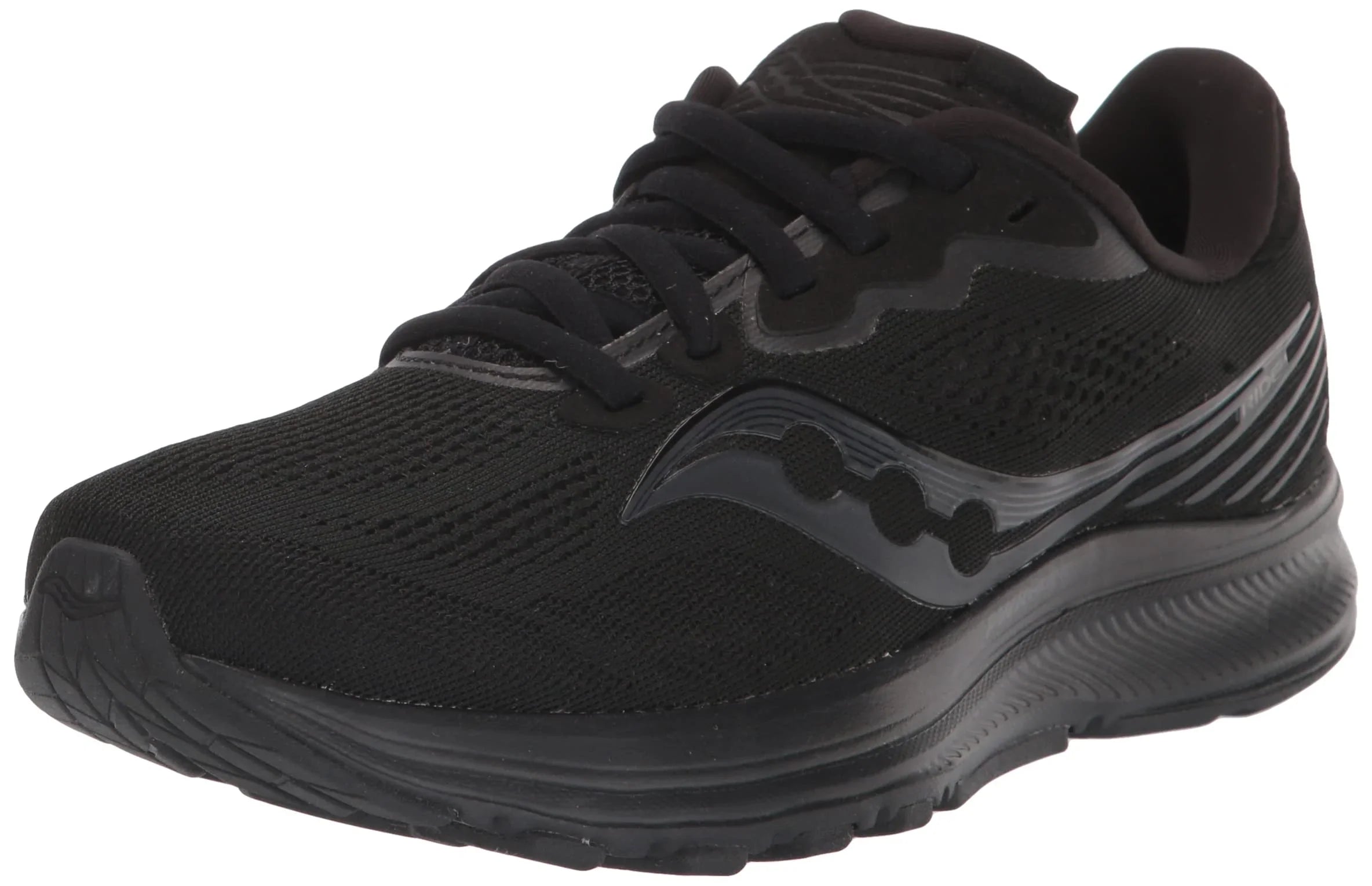 Sizeaucony Women's Ride 14 Running Sizehoe, TRIPLE BLACK, 7.5